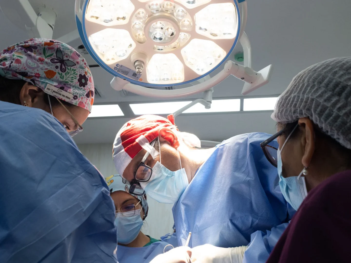Surgeons at work during a program in Peru.