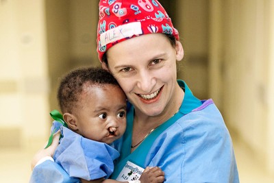 Mukelo Diamini, 9 months old, Male, BCL, before with Pediatric Intensivist Alexandra Torbog.Rob Ferreira Hospital. Operation Smile South Africa