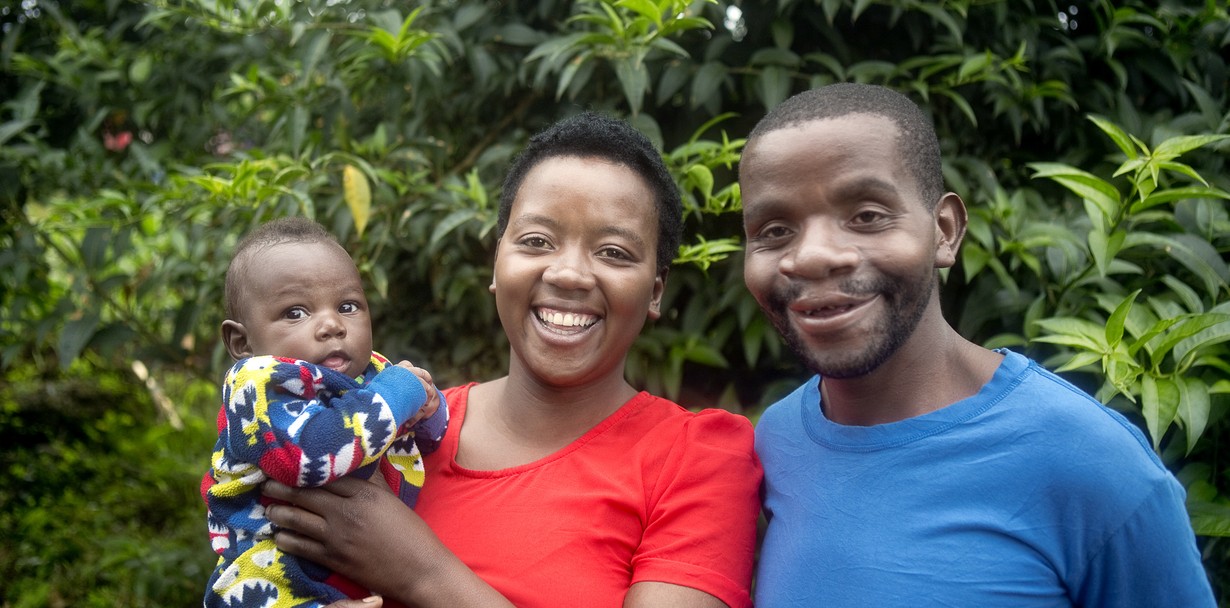 Five years later, Operation Smile reconnected with Enok and met his wife and child.