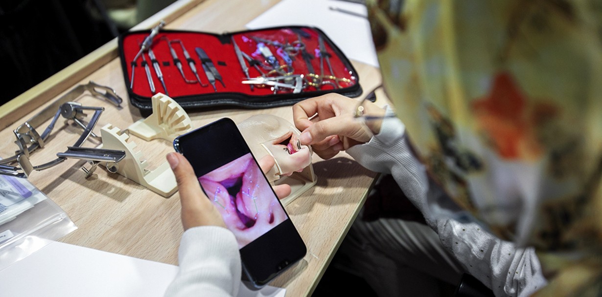 Alongside other certified female medical professionals, cleft surgeon Dr. Wafaa Mradmi of Morocco and dentist Dr. Vilma Arteaga of Guatemala led the interactive surgical simulations and dental workshops.