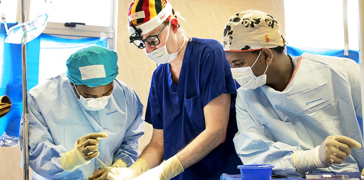 Per Hall at Jimma University Specialized Hospital. Surgical training rotation, March 6 to 19 2016