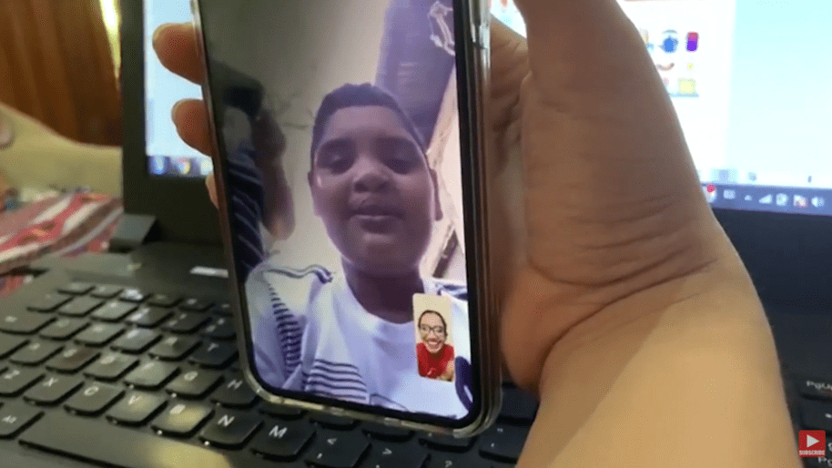 A virtual speech therapy session in Nicaragua.