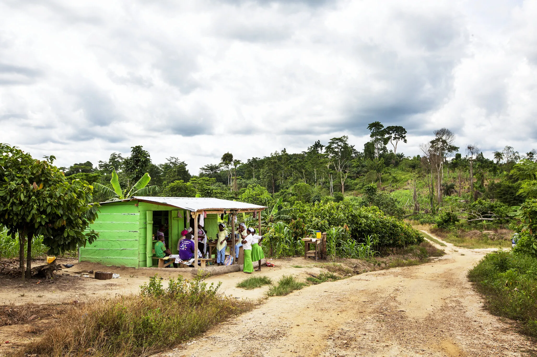A scene from Ghana.