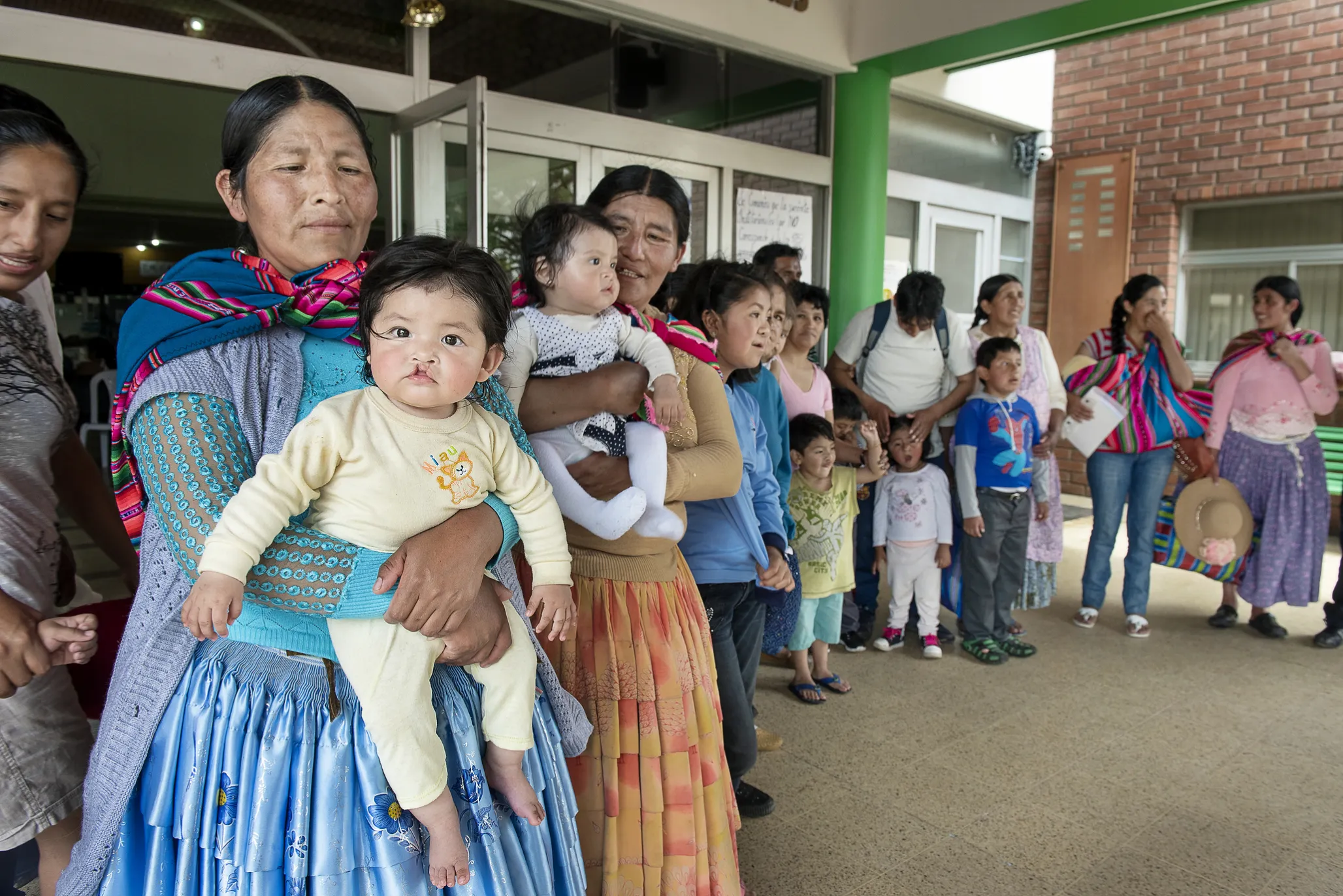 Justina, Annika and many other families wait with hopes that their child will receive life-changing surgery during a 2018 Operation Smile surgical program in Bolivia.