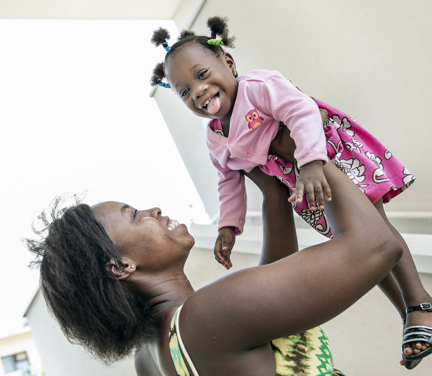 Jocelyn with her adoptive mother, Cynthia.