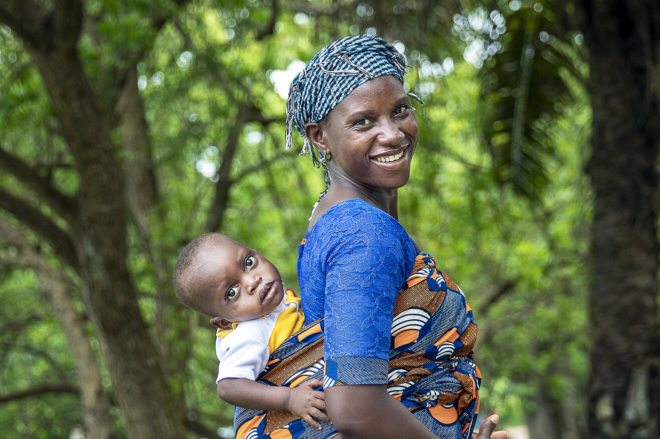Moses and Aba after his cleft lip surgery.