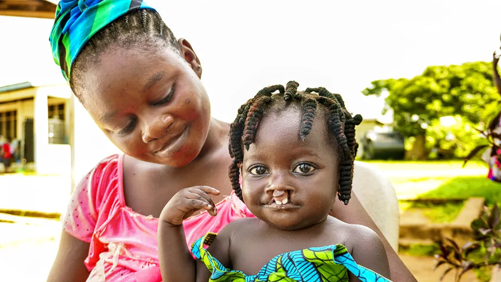 Mariam with her mother, Ramatu.