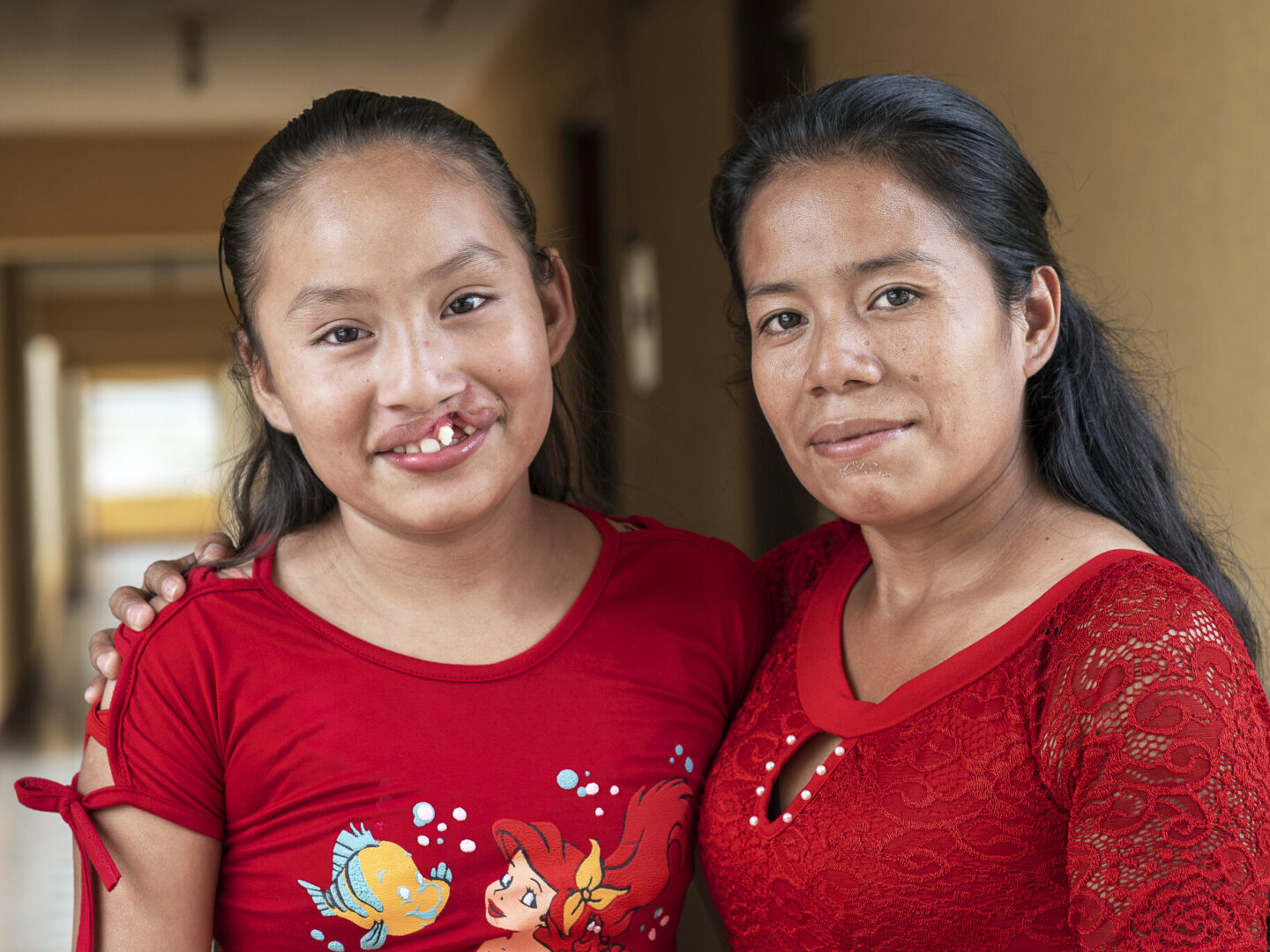 Dayana and her mom during a surgical program in Peten, Guatemala.