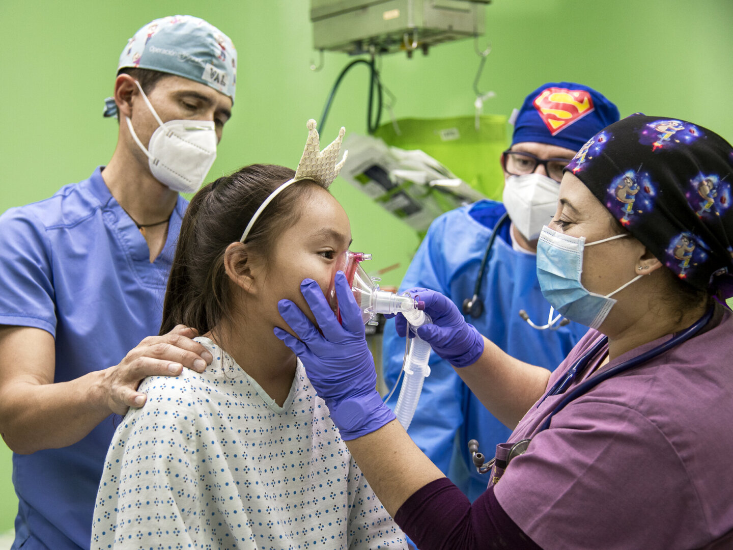 Dayana receives care during a surgical program Guatemala City, Guatemala.