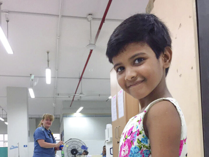 A longtime patient of Operation Smile, 8-year-old Shuili