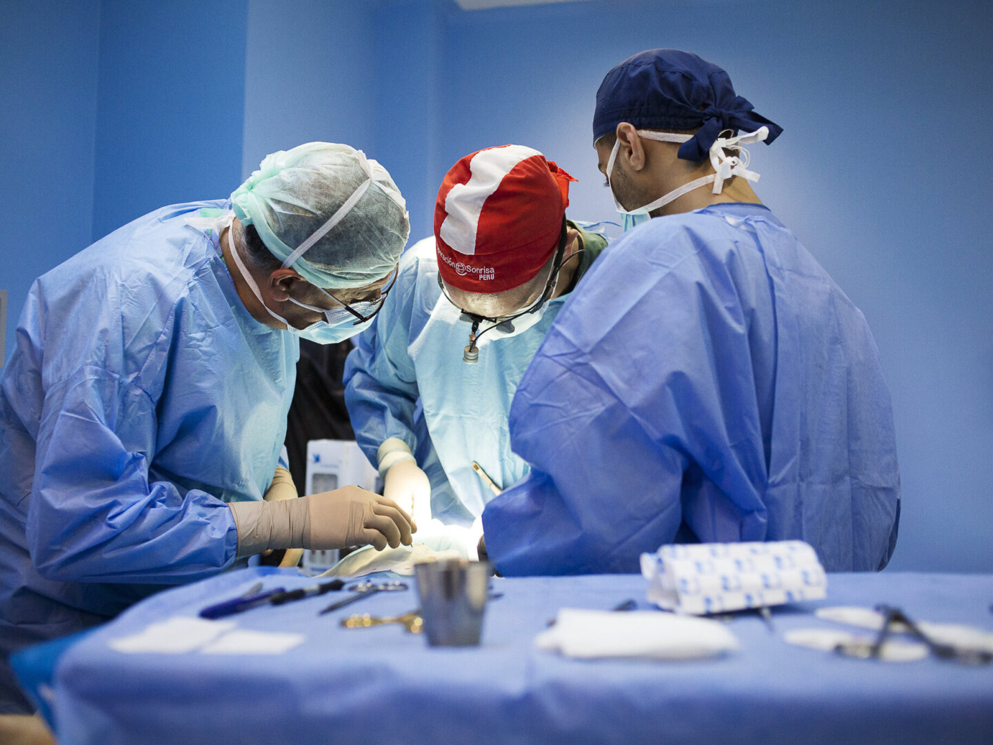 Surgeons during an Operation Smile surgical program in Jordan.