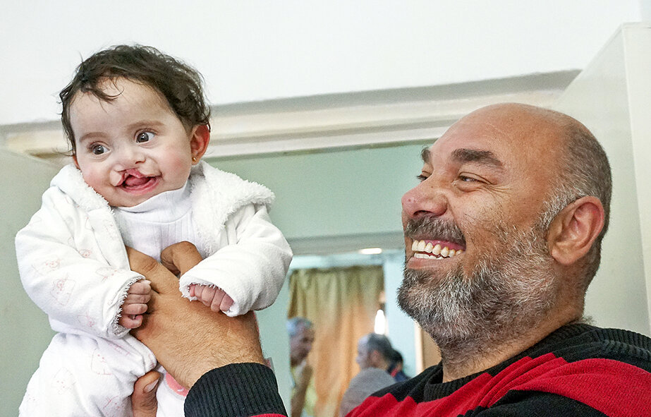 Mirna with her father, Zeyad.