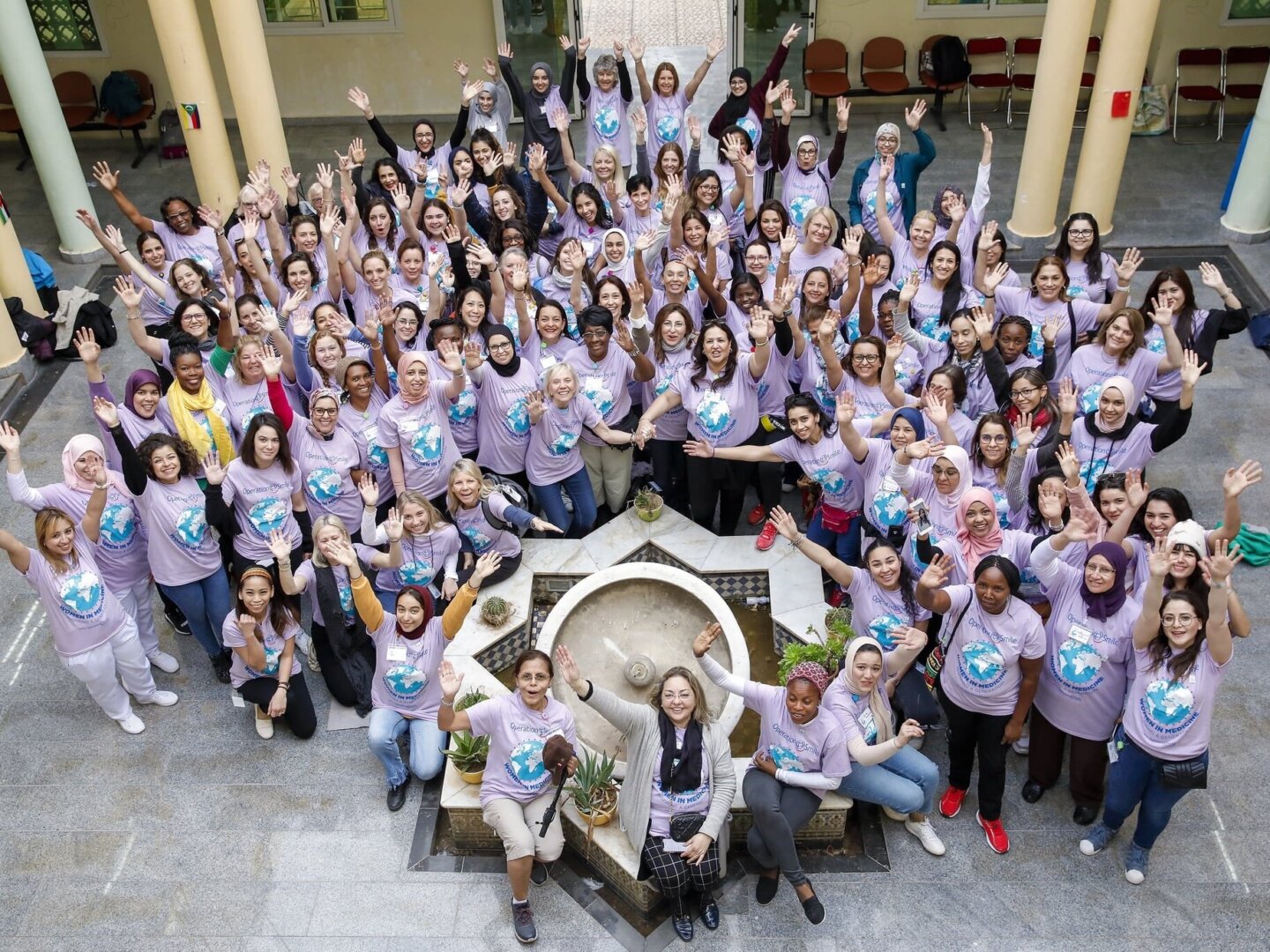 The team smiles for the camera during the 2020 Women in Medicine surgical program in Morocco.