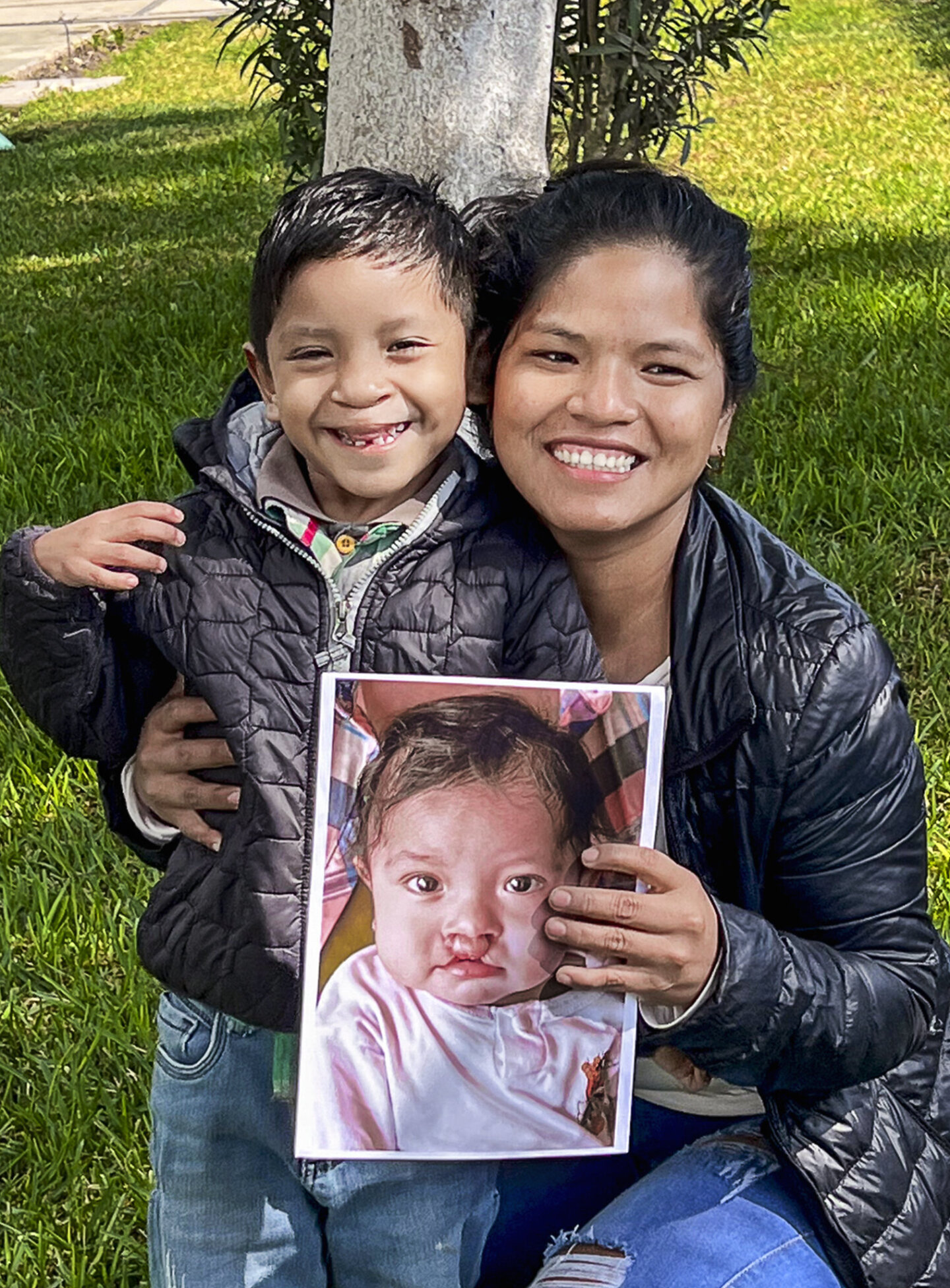 Leao and his mom, after surgery.
