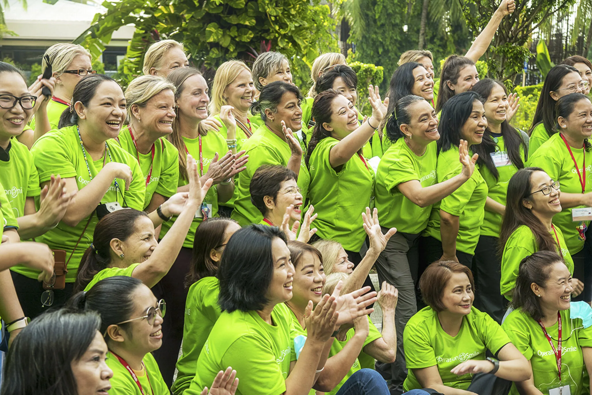 The team gathers during the Women in Medicine surgical program in 2022.