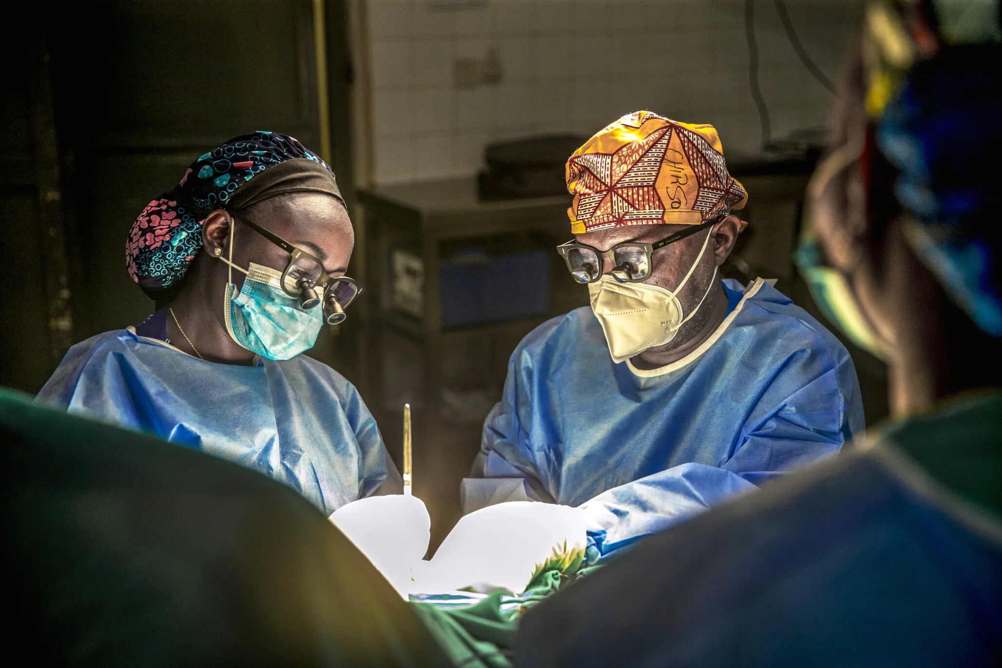 Dr Furaha Charles, Plastic Surgeon with Dr Françoise Mukagaju, resident plastic surgeon.