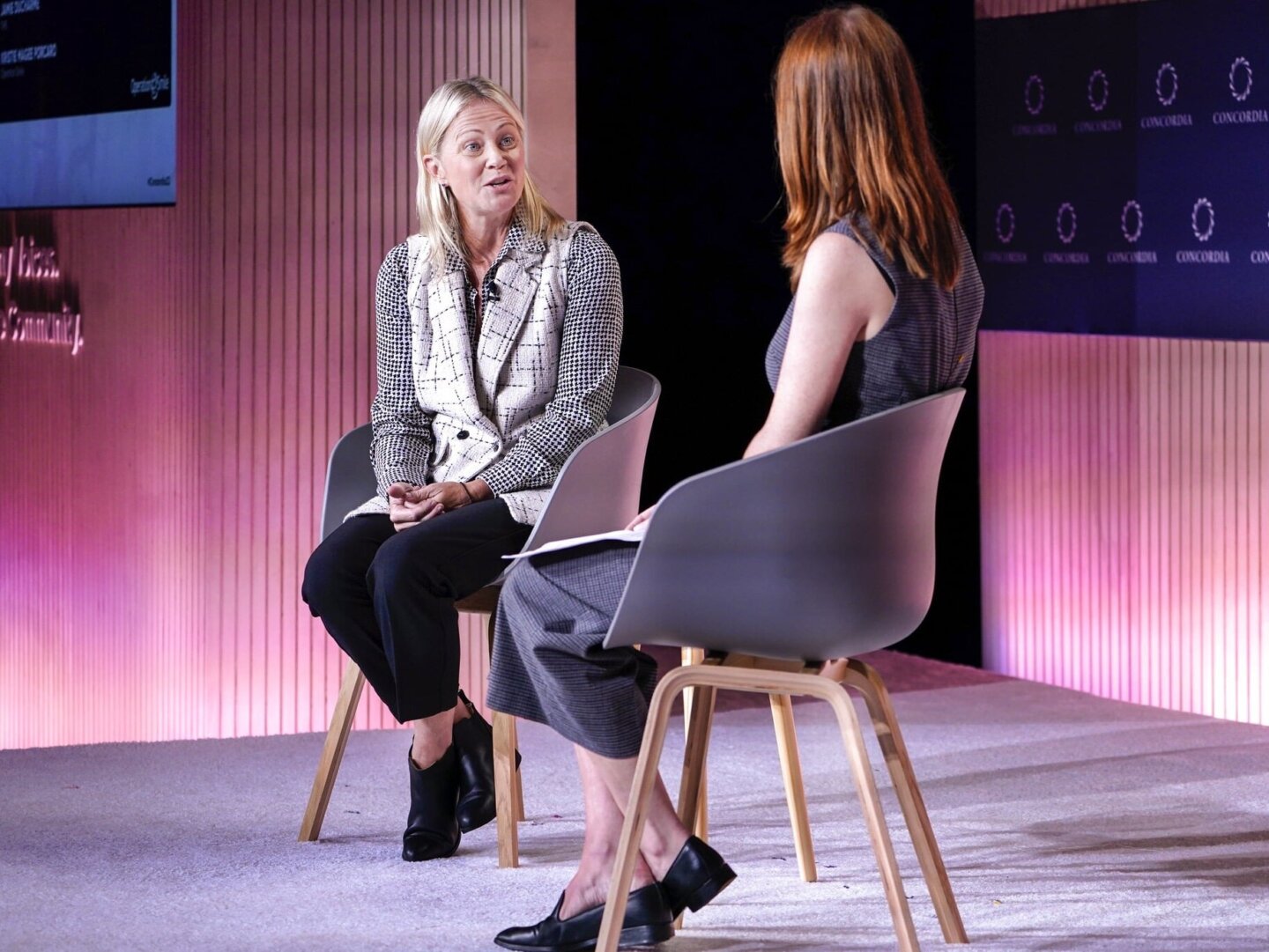 Chief Strategy Officer Kristie Magee Porcaro speaks about Operation Smile during Concordia 2023, one of the largest side events of UN General Assembly week.