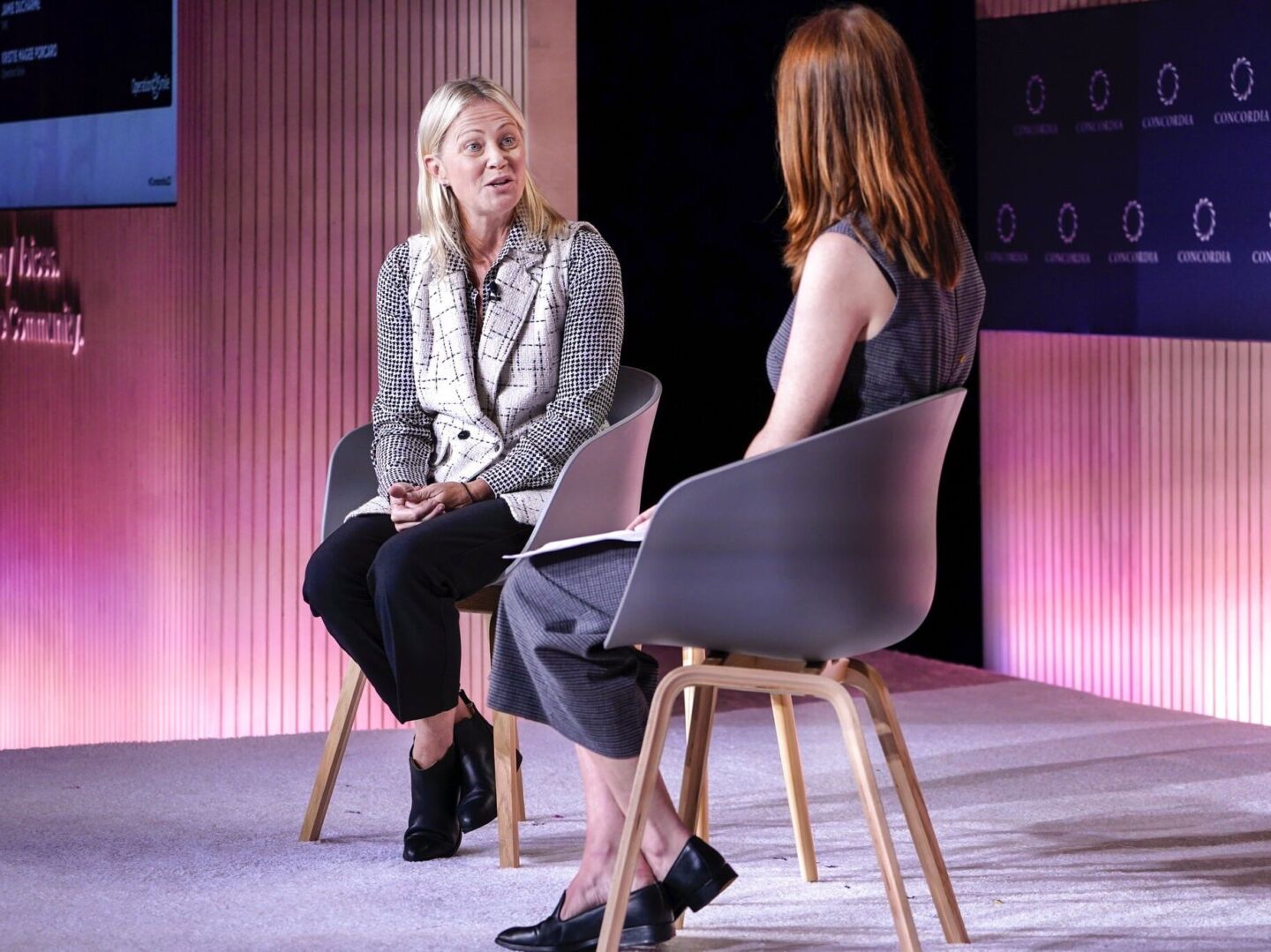 Chief Strategy Officer Kristie Magee Porcaro speaks about Operation Smile during Concordia 2023, one of the largest side events of UN General Assembly week.