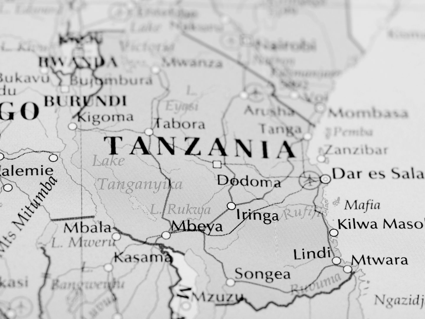 Map of Tanzania