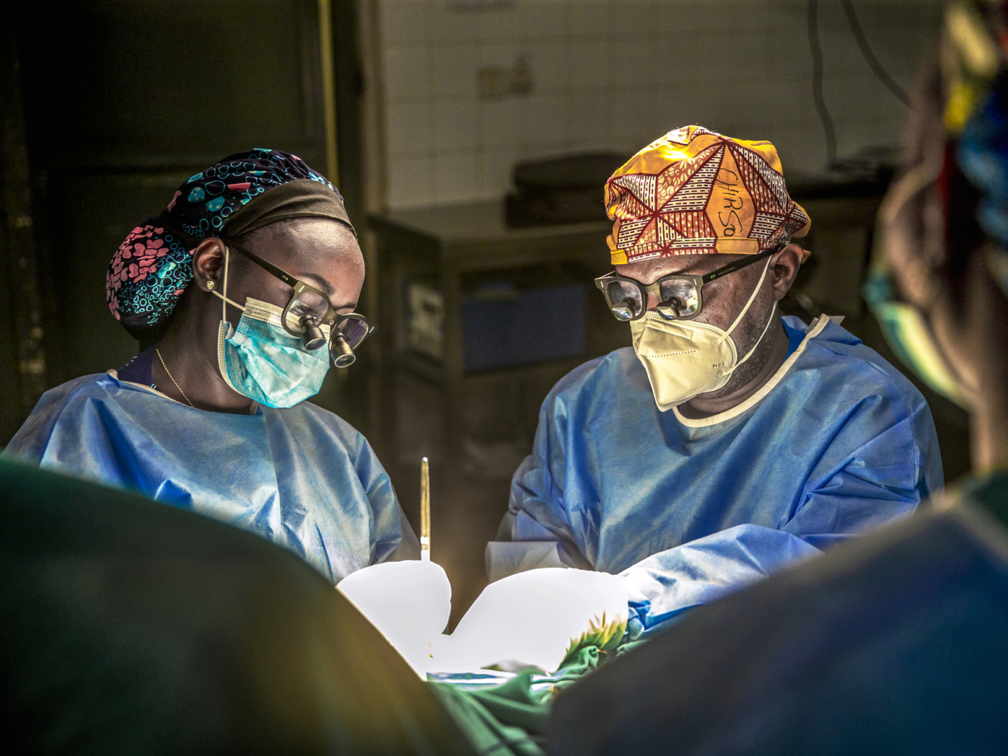 Dr Furaha Charles, Plastic Surgeon with Dr Françoise Mukagaju, resident plastic surgeon.