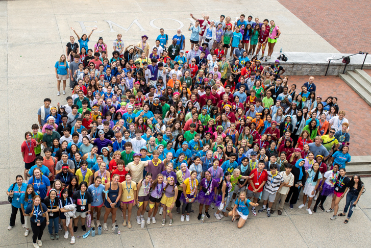 Students pose for a photo at ISLC 2024.