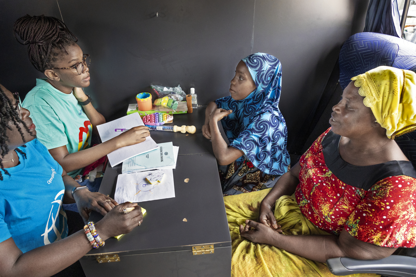 Ramata works with speech therapists in Ghana.