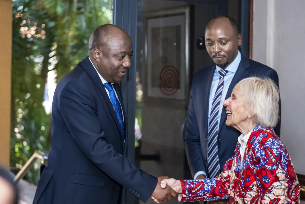 Operation Smile Co-Founder, President and CEO Kathy Magee meets with Prime Minister Edouard Ngirente, Ph.D. and Minister of Health Sabin Nsanzimana, M.D., Ph.D.