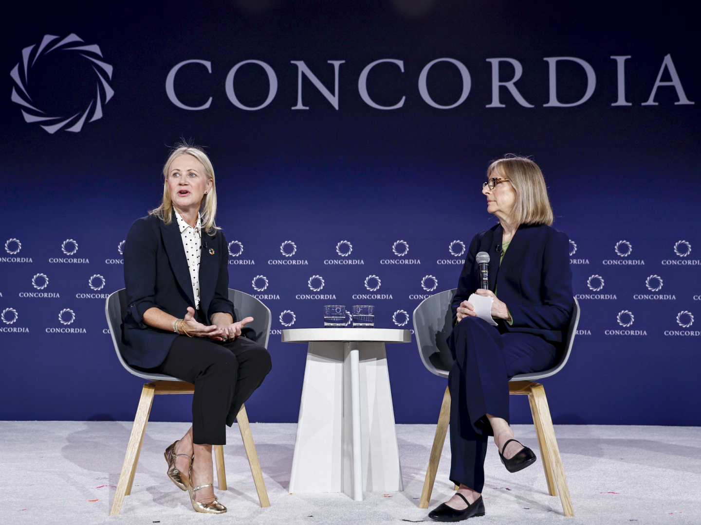 Kristie Magee Porcaro speaks at Concordia 2024.