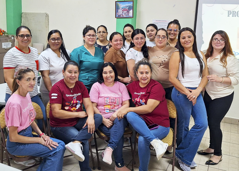 Nurse volunteers smile for a photo in Honduras.