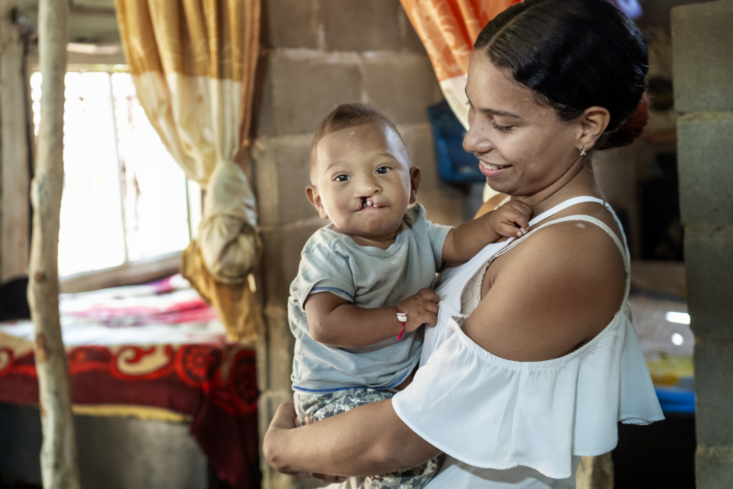 Ihan and his mother, Carla, pose for a quick photo.