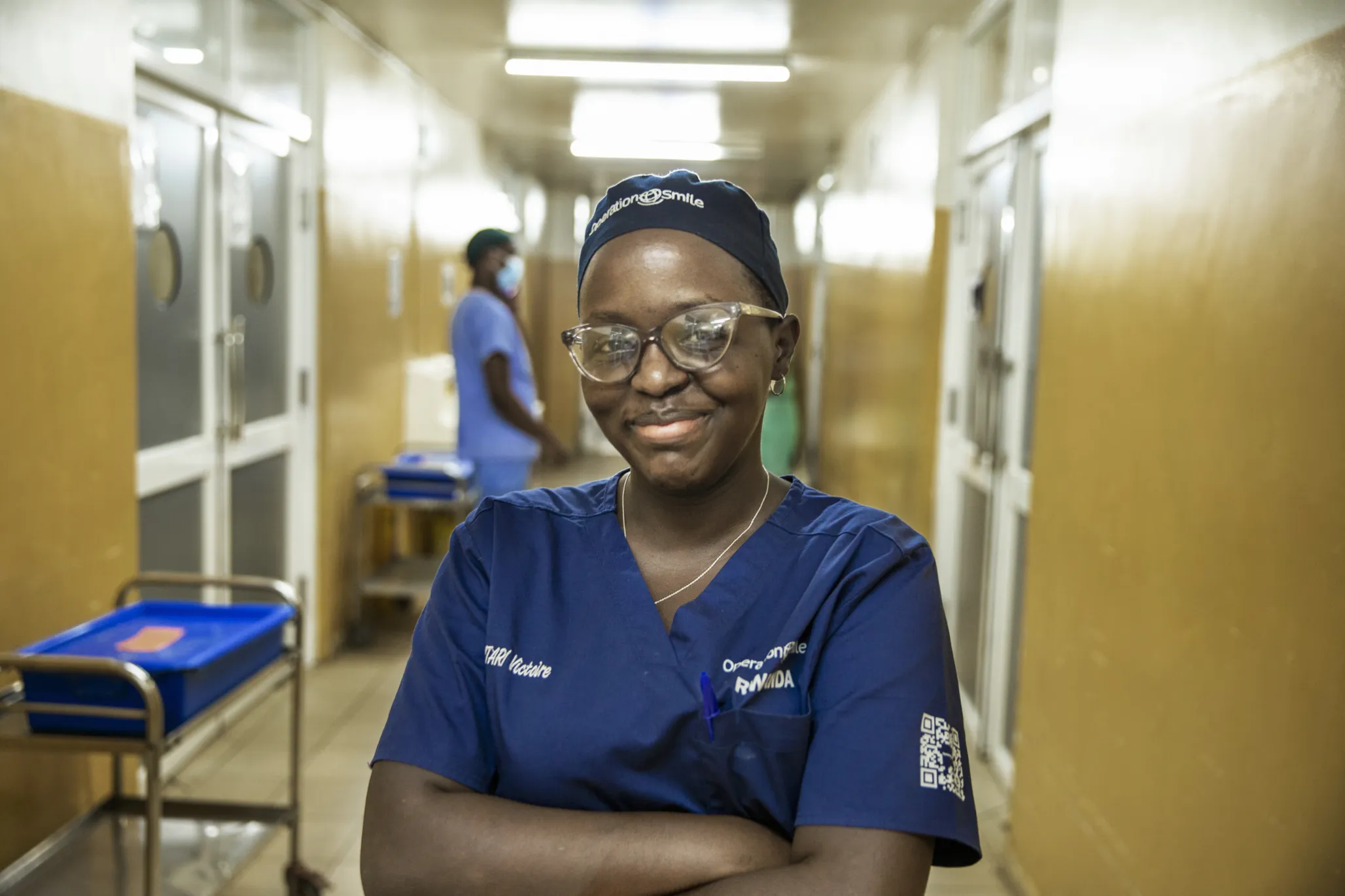 Dr. Victorie Mukamitari smiles at the camera.