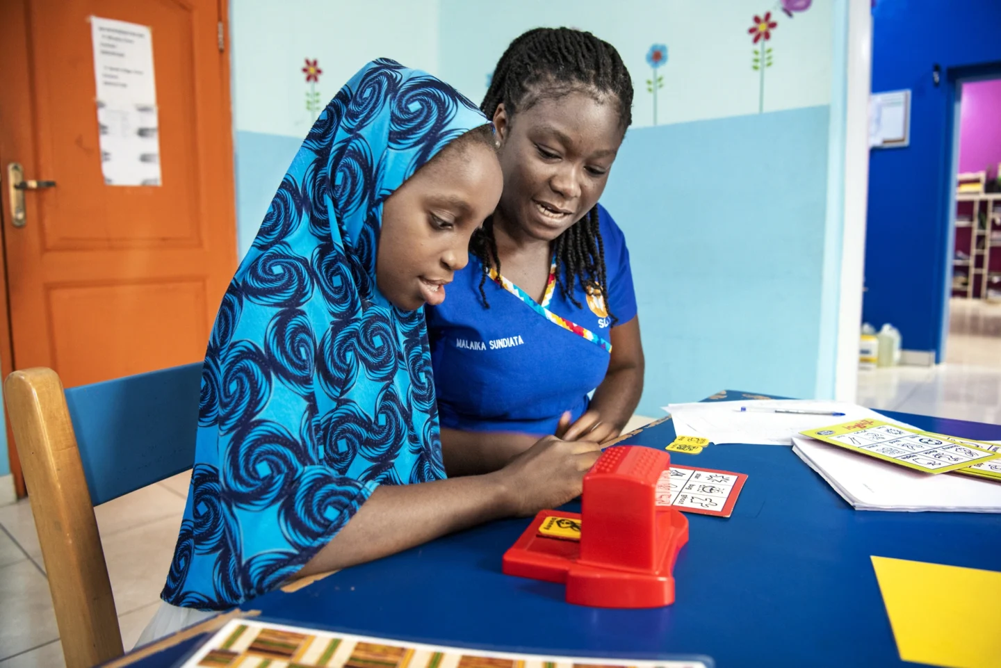 Ramata works with a speech therapists.