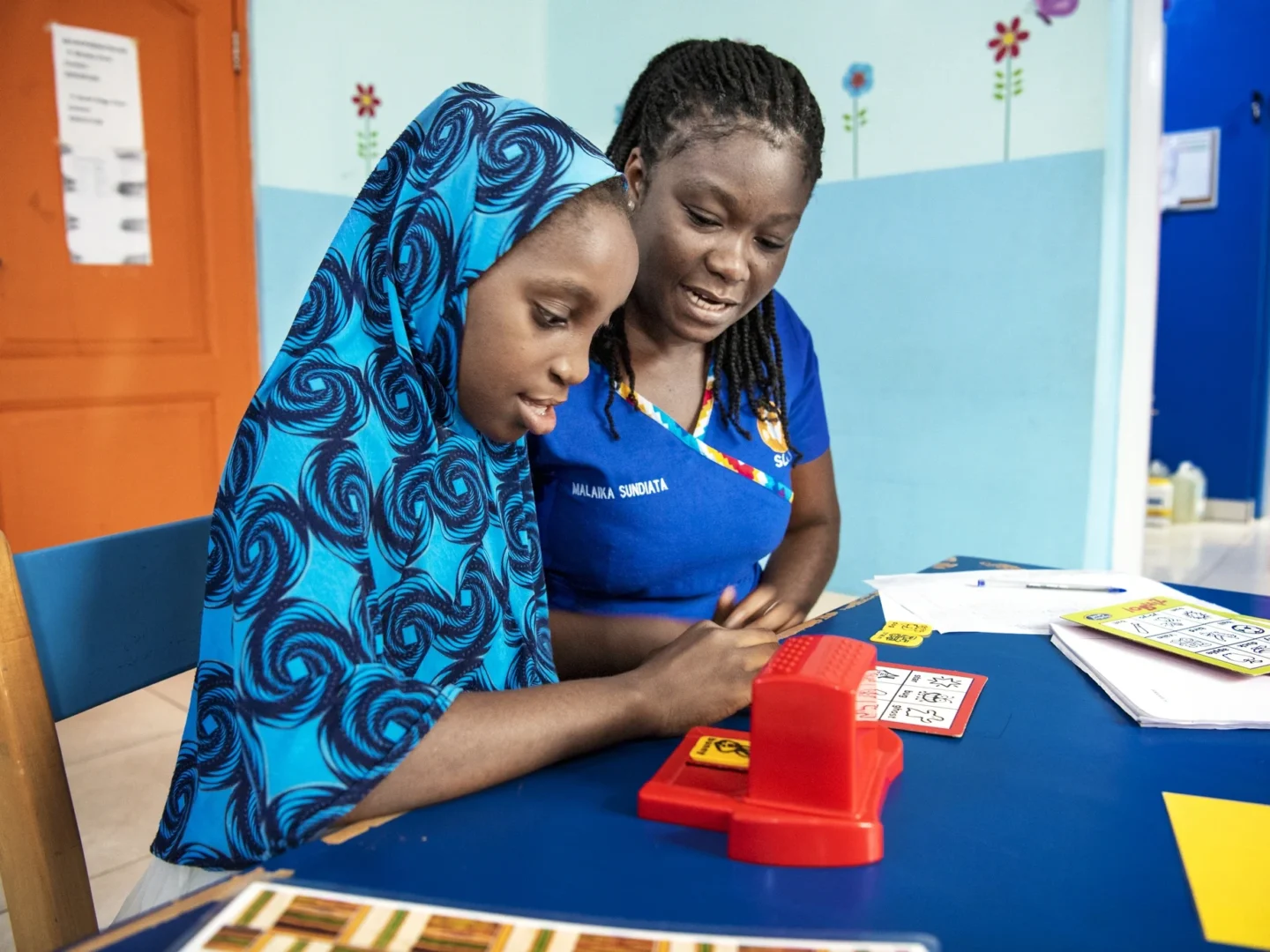 Ramata works with a speech therapists.