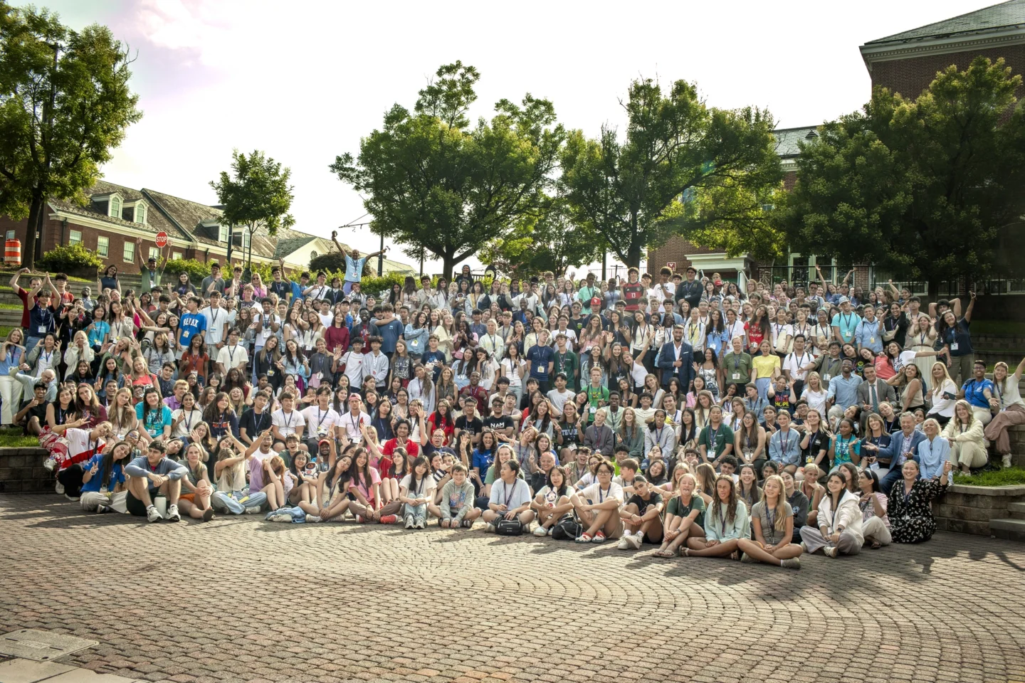 Students gather during ISLC