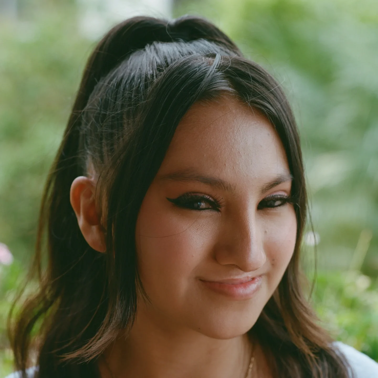 Palisha smiles for the camera.