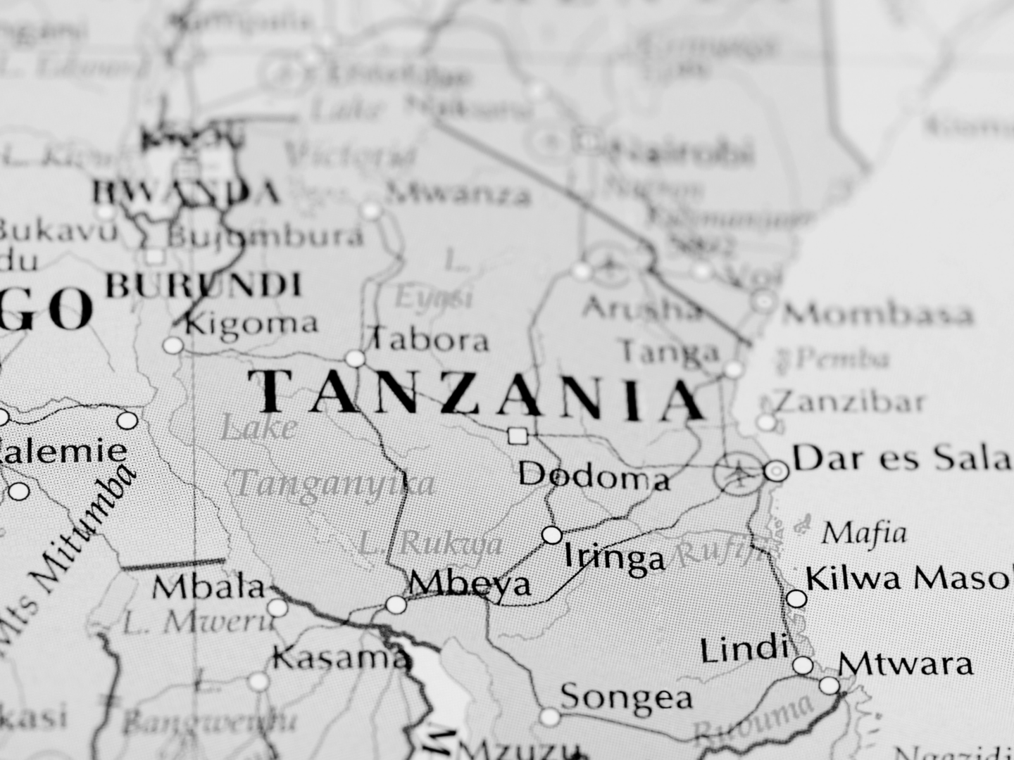 Map of Tanzania
