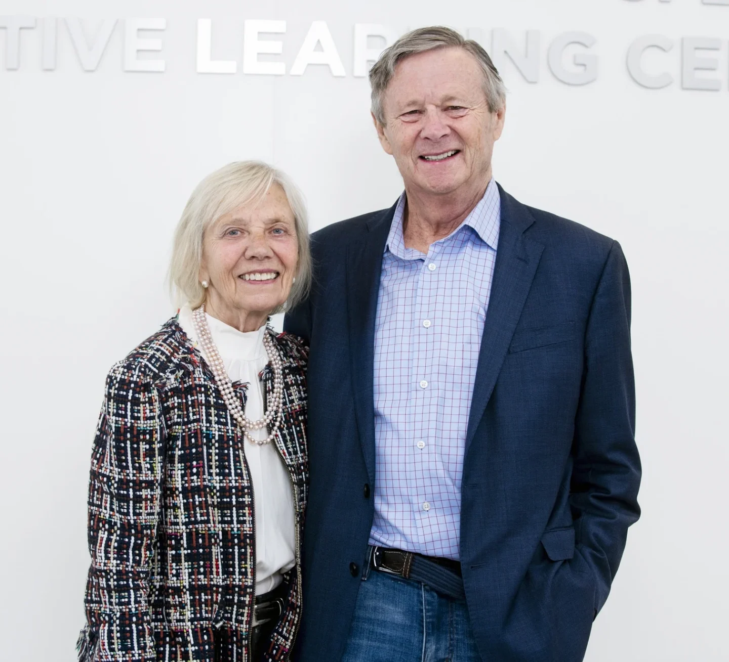 Kathy and Bill Magee smile at the camera.