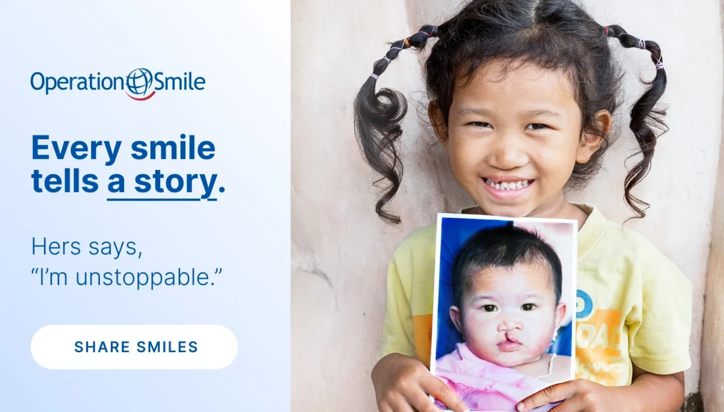 Every smile tells a story. Hers says, 