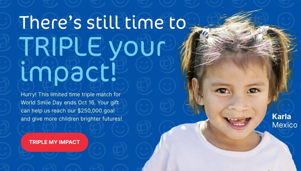 Give 3x the smiles for World Smile Day
